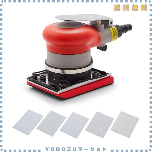 Pronese エアーオービタルサンダー エアーサンダー 非吸塵式オービタルサンダー 空気圧研磨機 低騒音・低振動 マジックテープパッド・７