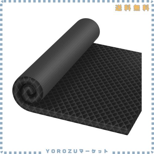Homwarm マットレス ベットマット 高反発 敷布団 厚さ5cm 抗菌防湿 毛玉防止 汚れ防止 高通気性 高密度32D (ダブル (140*195*5cm), 黒)
