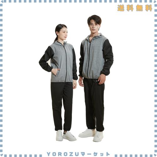 [ＰＡＦＨＬ] サウナスーツ メンズ レディース 大量発汗 洗濯可 上下セット ダイエット 減量用 ランニングウエア スポーツウェア 筋トレ