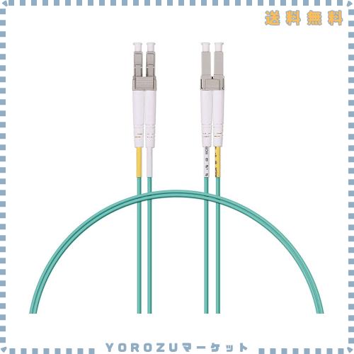 10Gtek 10本入り OM3 マルチモード デュプレックス LC/LC 10Gb 40Gb 光ファイバーケーブル 50/125μm 1m