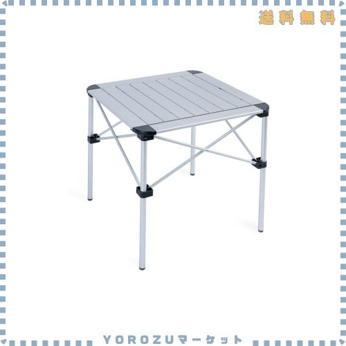 【iClimb（アィクライム）】キャンプロールテーブル アルミロールテーブル ★安定 耐荷重80kg ★天板防酸化処理 耐熱 防水 防錆 ★2.1kg