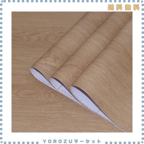 TOTIO ウォルナットの木目リメイクシート 超広幅茶色木目調自貼壁紙シール 80CMx4M 気泡のないデザイン マット 厚手 剥がせる 防水 防油