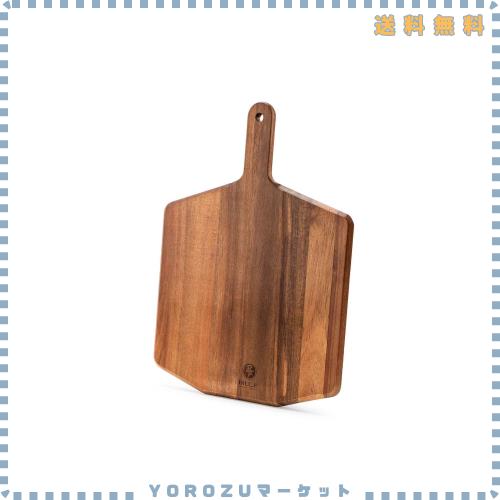 ＢＩＬＬ．Ｆ相思木単片扇形ピザプレート、直径が大きい、表面のテクスチャがはっきりし、縁が滑らかで、ハンドルが長く携帯に便利です。