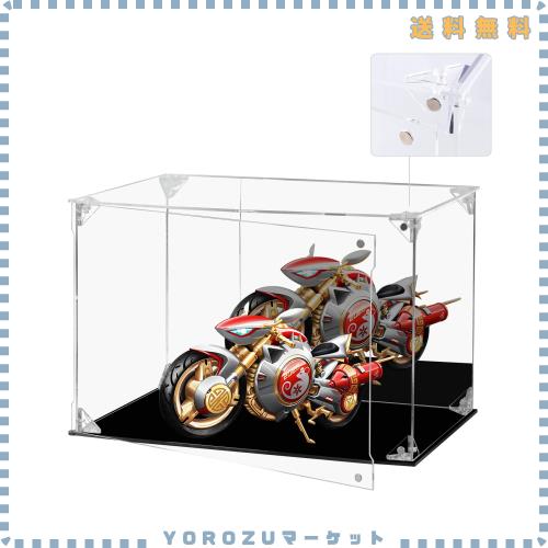 AMEITECH フィギュアケース マグネット式 開閉式 磁石付き前扉　背面ミラー　UVカット アクリル コレクションケース 開閉扉 高強度接続構