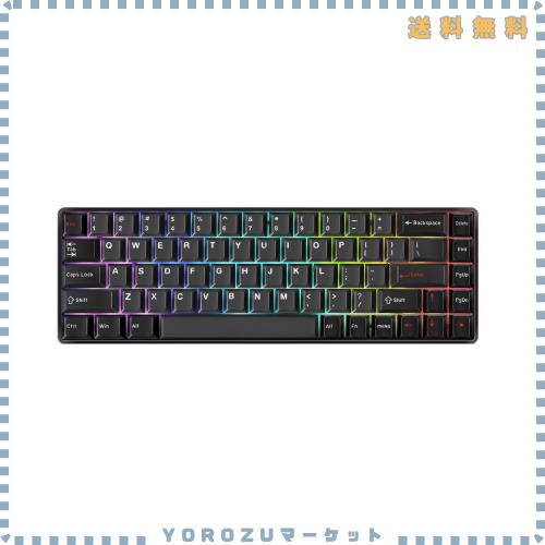DrunkDeer G65 eスポーツゲーミングキーボード、ラピッドトリガーキーボード - ホール効果スイッチ - 磁気スイッチ - ラストウィン＆リリ