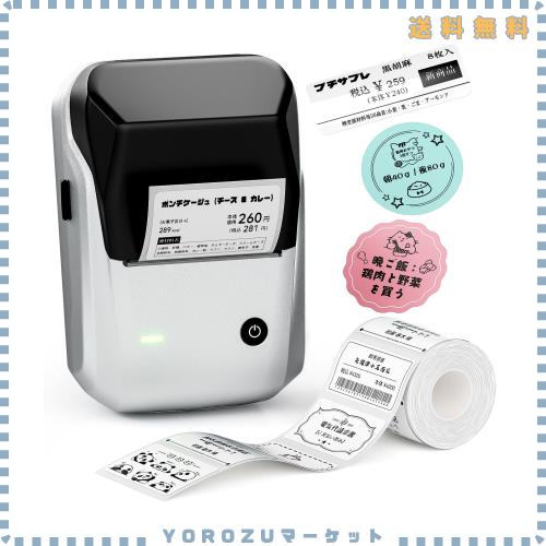 NIIMBOT B1 ラベルメーカー ラベルライター スマホ対応 多機能ラベルプリンター 自動ラベル認識 コンパクトで便利 使いやすい Android ＆