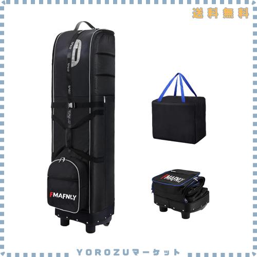 FMAFNLY ゴルフバッグカバー ゴルフ用トラベルカバー ホイール付き 折りたたみ式 ゴルフ航空バッグ ゴルフバッグ トラベルケース 耐摩耗