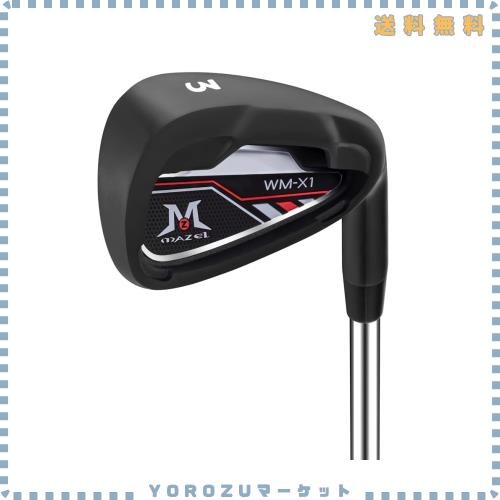 MAZEL (マゼル) WM-X1/2 ゴルフ クラブ アイアン スチールシャフト 単品(番手:1,2,3,4,5,6,7,8,9,AW,PW,SW) メンズ 右用/左用 フレックス