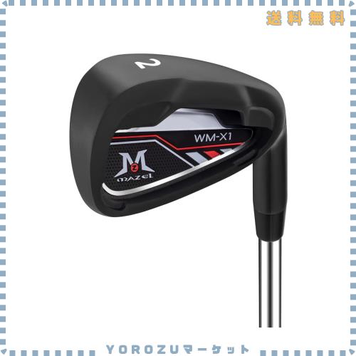 MAZEL (マゼル) WM-X1/2 ゴルフ クラブ アイアン スチールシャフト 単品(番手:1,2,3,4,5,6,7,8,9,AW,PW,SW) メンズ 右用/左用 フレックス