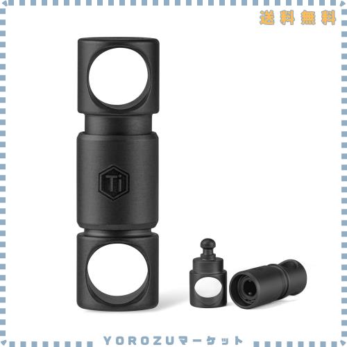 [KeyUnity] キーホルダー 繋ぎ 引き分ける型 KA51BK 2個入り口・入口 クイック出版 チタン 360°回転させる 軽さ 小型 錆びない 鍵 置きわすれる押しとどめる おしゃ