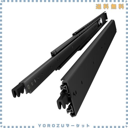 VADANIA ブラック ロック付き #D76 超重量用スライドレール 1000mm Heavy Duty引き出しスライド 工業用レール 左右1セット