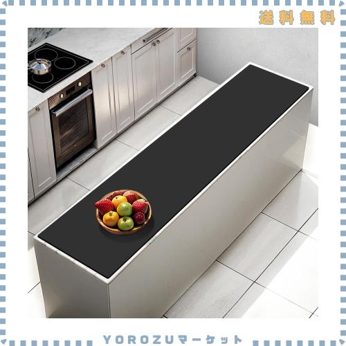 Aechy 調理台保護マット 特大シリコンマット 200×50cm キッチンカウンターマット 厚さ2mm カット可能 耐熱250℃ 滑り止め 傷防止 防汚