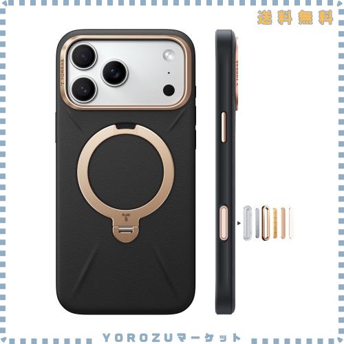 TORRAS iPhone 17 Pro Max 用 ケース【新感覚レザー・スキンタッチ】Ostand Q3 レザートーン MagSafe対応 リング スタンド 360°定点回転 7,748円