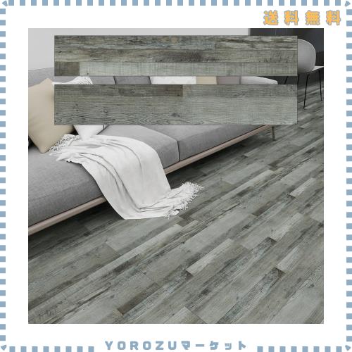 フロアタイル 木目 6畳/12畳 クッション フロア マット【68枚入】 フローリング タイル 貼るだけ 置くだけ フロリングシート 床材 耐久性