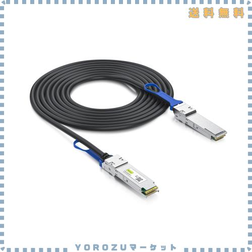10Gtek 100G QSFP28 DAC Cable 100GBASE-CR4 QSFP28 to QSFP28 パッシブ 直接接続銅線 Twinaxケーブル Intel QSFP-100G-CU2M互換 2m