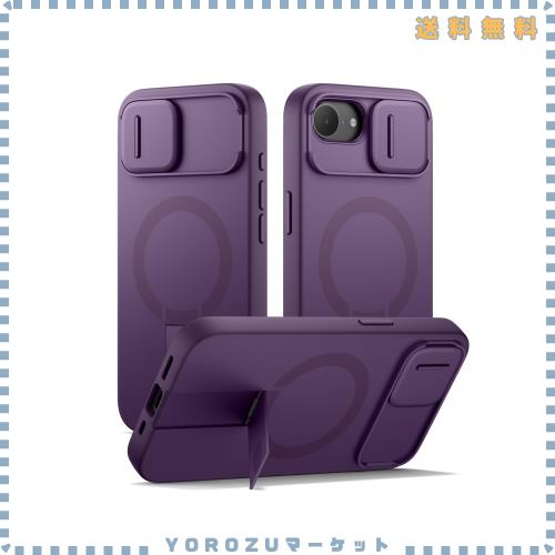 SURITCH 磁気ケースiPhone 16eと互換性 とカメラ保護カバー＆カメラコントロールボタン＆と調整可能なスタンド 傷防止耐衝撃保護カバーiPho