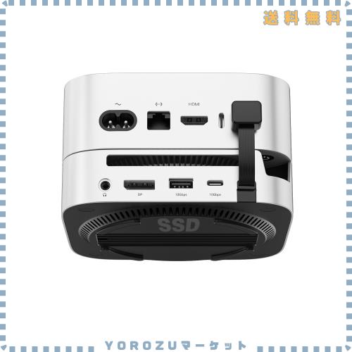 【2025新登場】Mac mini M4/M4 Pro専用 10-in-1 ドッキングステーション｜mac mini スタンド｜8K対応DPポート・最大8TB NVMe SSD拡張｜US