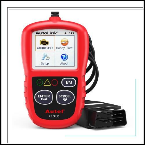 Autel Autolink AL319 OBD2 診断機 故障コードの読み取りと消去 obd車検時エラーチェック用 自動車 診断機 エミッションモニターのステー