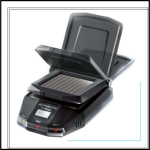 セルスター(CELLSTAR) レーダー探知機 ALPHA-D1V ソーラー型 2バンド 内蔵バッテリーの連続使用 最大30時間 日本製