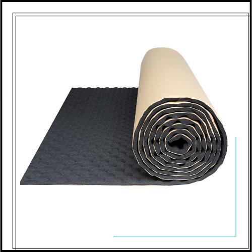 uxcell 断熱マット フォーム製 フロントフェンダーエンジン 車用断熱マット 熱反射 吸音 遮音防音材料 保冷 汎用 ブラック 50cm*500cm