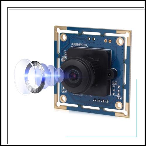 ELP 8mp USB カメラモジュール 2448p ウェブカメラボード 180 度広角ウェブカムモジュール スマート組み込みカメラ IMX179 4k USB ウェブ