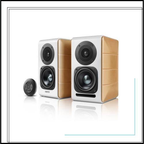 Edifier S880DB アクティブブックシェルフスピーカーBluetooth 5.1/デュアルRCA/光/同軸/USB接続,ハイレゾオーディオ認定, 2台1組,88W RM