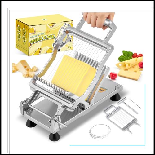 Huanyu チーズスライサー 多機能 チーズカッター 1CM/2CM ステンレス製