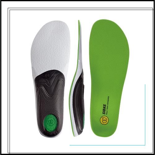 【SIDAS】シダス 3feet アクション MID JP M(25.0cm-26.5cm) 314060203 インソール 中敷き グリップ力 衝撃吸収 アーチサポート