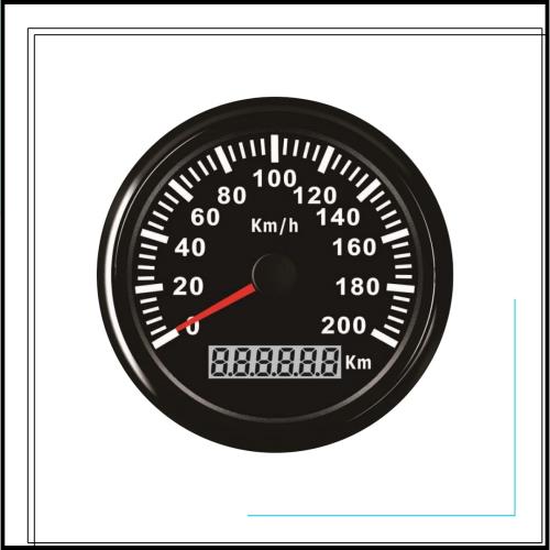 ELING 保証された防水GPSスピードメーター 走行距離計 オートゲージ 200KM/H車 オートバイ 車 バックライト付き 85mm 12V/24V