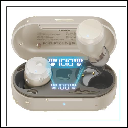 TOZO T12 ワイヤレスイヤホン 2025 極上の音体験 迫力かつ繊細な音 LEDディスプレイ電池残量表示 防水性能 ENCノイズキャンセリング カス