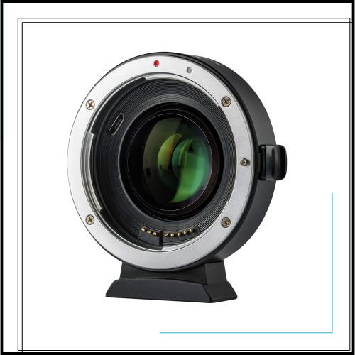 VILOTROX マウントアダプター EF-EOS M2 0.71X スピードブースター AF 絞り調整可 手振れ補正対応 キヤノンEFフルサイズレンズ→キヤノン