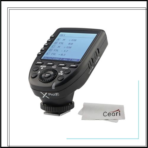【正規品 技適マーク付き 日本語説明書付】Godox Xpro-P 送信機 TTL 2.4Gワイヤレスフラッシュトリガー 高速同期 1/8000s 大画面 LCD ス