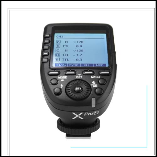 【正規品 技適マーク付き 日本語説明書付】Godox Xpro-N 送信機 TTL 2.4Gワイヤレスフラッシュトリガー 高速同期 1/8000s 大画面 LCD ス