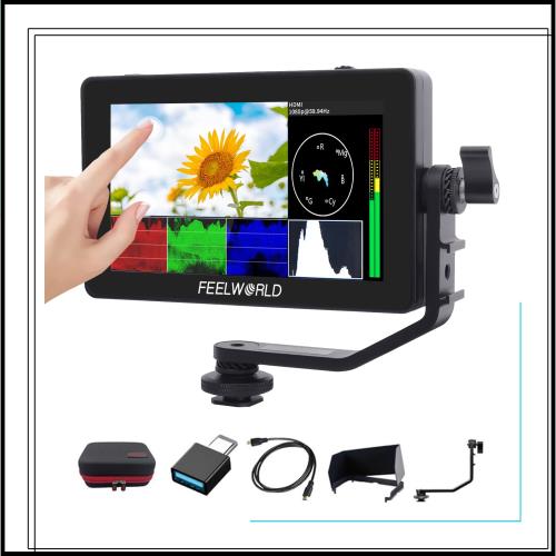Feelworld F6 Plus タッチスクリーン 液晶フィールドモニター カメラ用外部撮影モニター 3D Lut搭載 5.5インチIPS 1920X1080 HDオンカメ