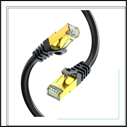 LANケーブル 60M CAT7, UGOMI 屋外 カテゴリー7 イーサネットケーブル 工業階級 三重遮蔽 SSTP 10Gbps 600MHz UV/防水、直接埋葬、PEジャ