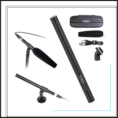 ガンマイク, SYNCO D2 ハイパーカーディオイドマイクロホン 黄銅製ボディ 拾いたい音を拾える 映像制作/YouTube/ボイスオーバー/インタビ