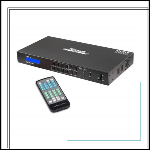 TESmart HDMI マトリックス 4入力4出力 4X4 切り替え器 4K@60Hz 4PC4モニター用 HDMI 切替器 スプリッター HDR10/Dolby対応 HDCP2.2 L/R
