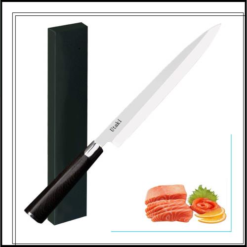 Utaki 刺身包丁 柳刃包丁 蛤刃 300mm 板厚4.2ｍｍ ドイツ4166鋼