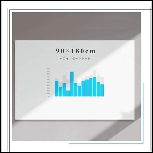 Tenfa ホワイトボード シート 大判 マグネット対応 軽量 ?板 書きやすくて消しやすい 自由に裁断 リモートワーク ・在宅勤務・オフィ