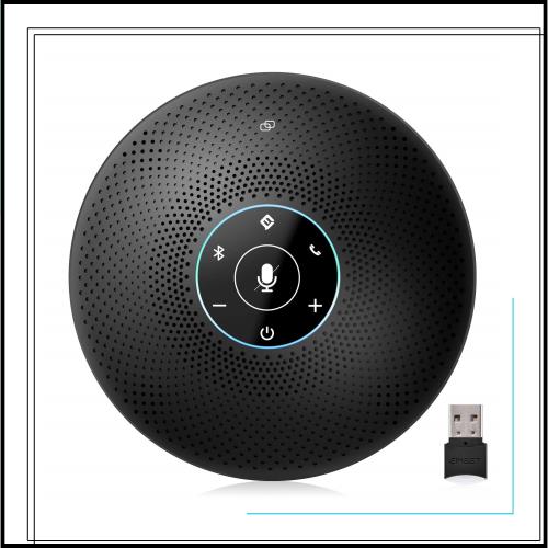 EMEET M2 Maxスピーカーフォン マイクスピーカー USB/Bluetooth/Dongle対応 在宅勤務用 最大15人まで対応 360?全方向集音 エコー・ノイズ