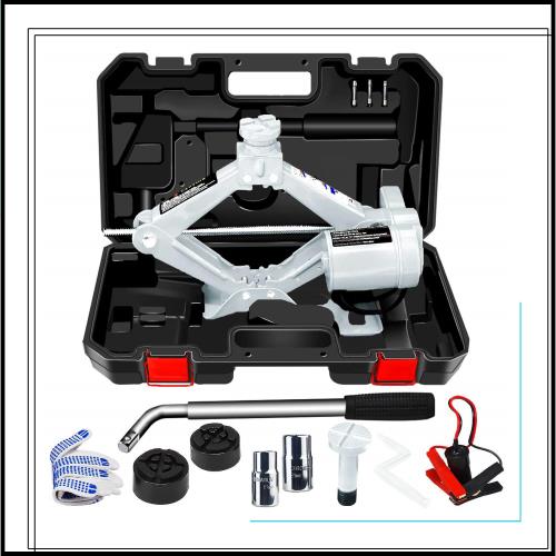NthPOWER 電動ジャッキ 3t 車用電動ジャッキ 12V 耐荷重 3トン ジャッキアップ ハンドレンチ付き 自動車 タイヤ交換電動じゃっき SUV・普