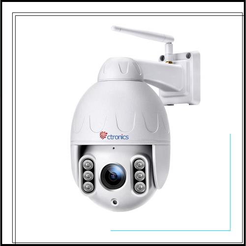 【 5MP・5倍光学ズーム・自動追尾 】Ctronics 防犯カメラ 屋外 自動追尾 AI検知 5GWi-Fi ナイトカラー スマート暗視 プリセット機能 音光