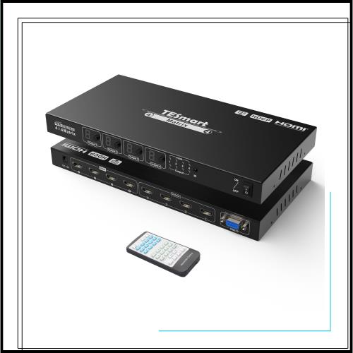TESmart HDMI マトリックス 4入力4出力 PAP機能 切り替え器 HDMI 分配
