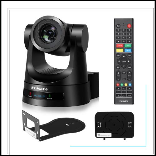 FoMaKo PTZカメラ 30倍光学ズーム HDMI/3G-SDI/IP出力 AI自動追尾 POEサポートIPカメラ HD1080p@60fps 大人数の会議 教育 病院 教会 ライ