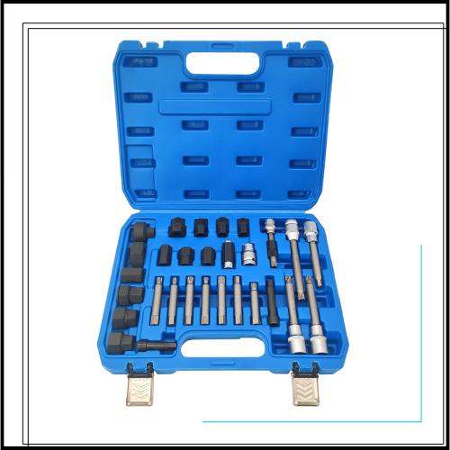 ZKTOOL 30ピース オルタネータープーリー取り外しツールキット オルタネータープーリー 分解 リムーバー工具セット