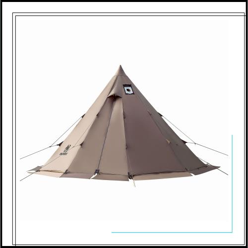 OneTigris Rock Fortressホットテント 2-6人用ワンポールテント 1本ポール付き ベンチレーション機能 耐水圧3000mm 大型サイズテント テ