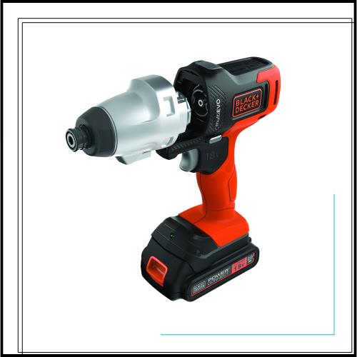 ブラックアンドデッカー(BLACK+DECKER) コードレス マルチツール multievo EVO185I1 インパクトドライバー DIY 電動工具 穴あけ 締付工具
