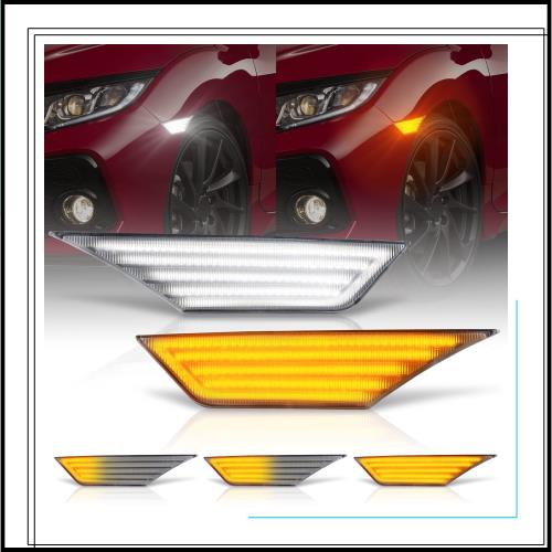 GemPro ホンダ シビック 10世代目 FK7 FK8 FC1 LED サイドマーカー シーケンシャル ウインカー デイライト フロントフェンダー 2個セット