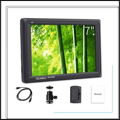 FEELWORLD FW279 7インチ カメラ モニター 2200nit 超高輝度 4K HDMI 入力/出力 1920x1200の解像度 内蔵スピーカー ビデオ モニター【日