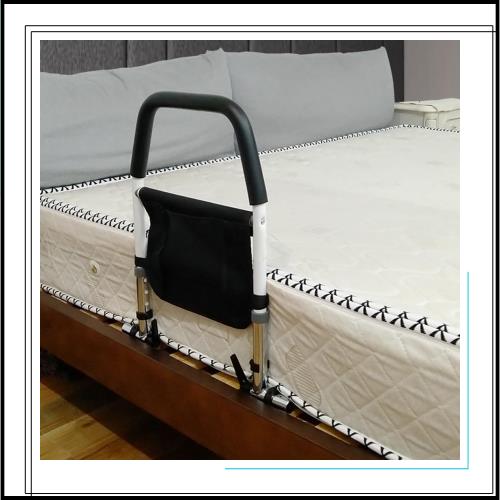 BQKOZFIN ベッド用 起き上がり手すり ベッド 手すり 立ち上がり補助 4段階高さ調節可能 介護用品 ベッドアーム ハンドル 折りたたみタイ